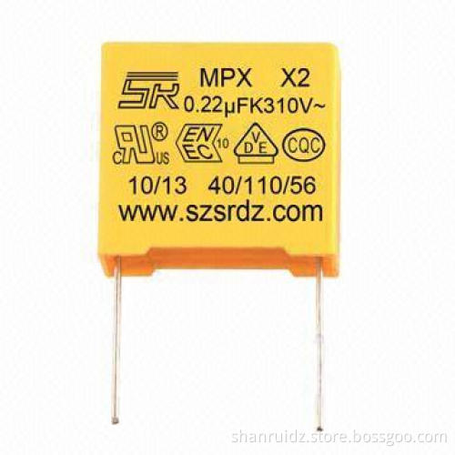 Metalized Polypropylene Film Capacitors, Class x 2 with Very Low-loss at High-frequency